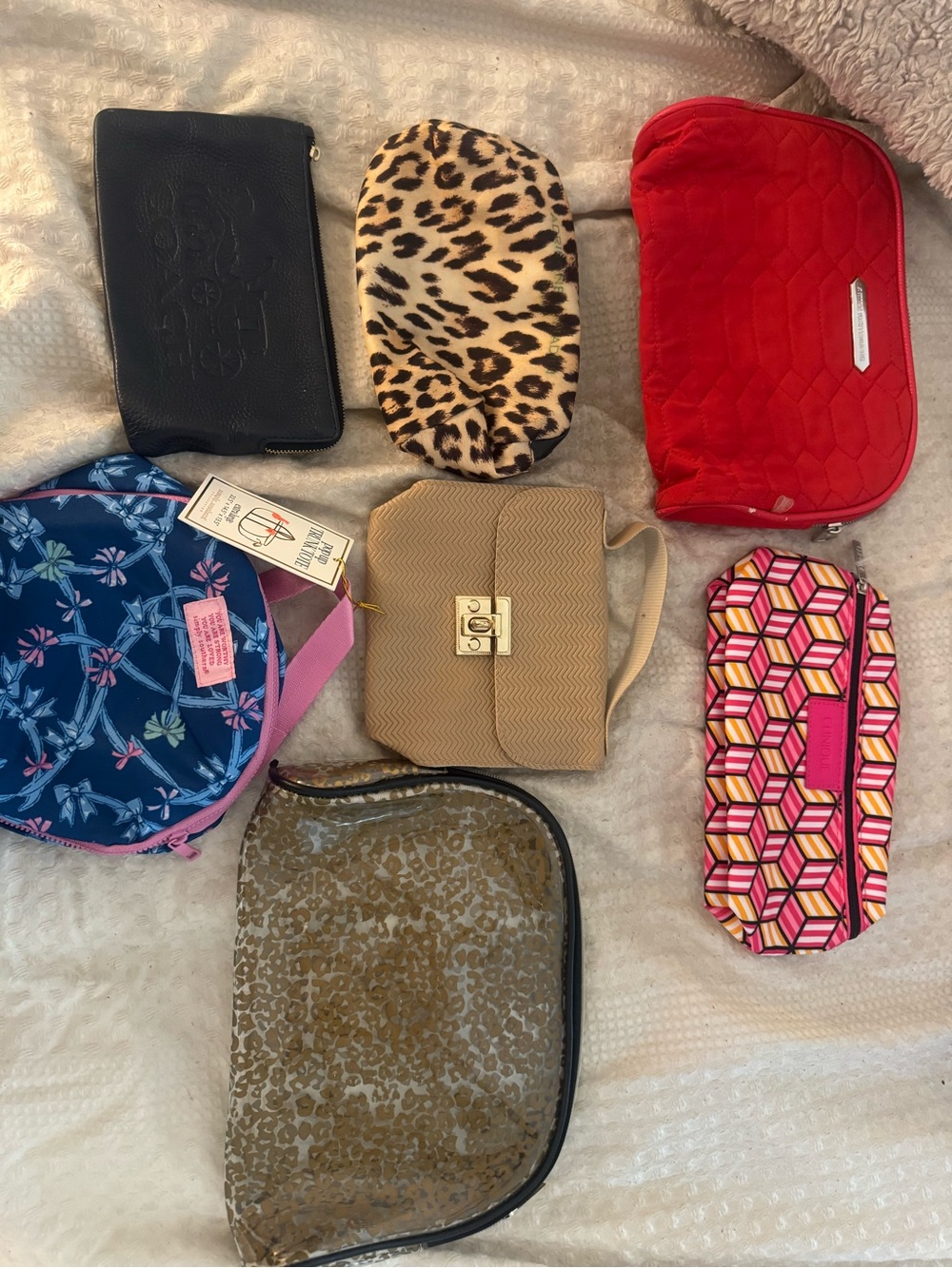 Assorted Cosmetic & Travel Pouches - Mixed Colors